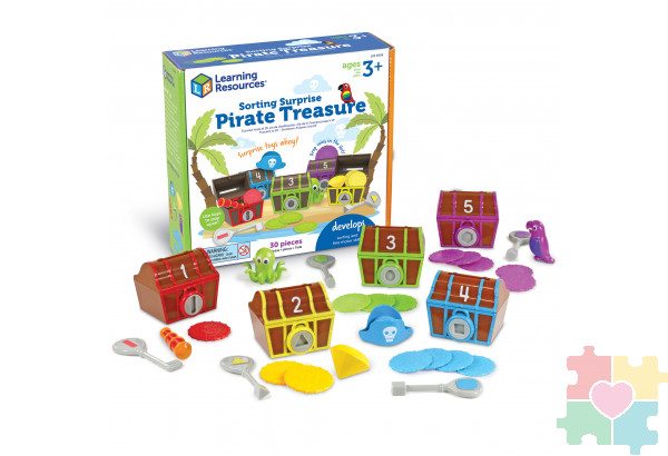 "Замки и ключи. Пиратское сокровище" (30 элементов)