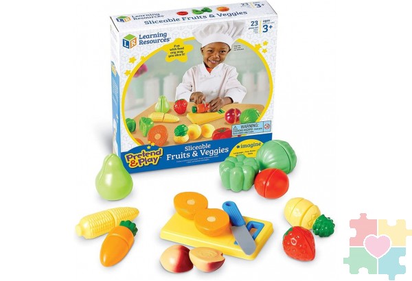 Развивающая игрушка "Режем овощи и фрукты" (серия Pretend & Play, 23 элемента)