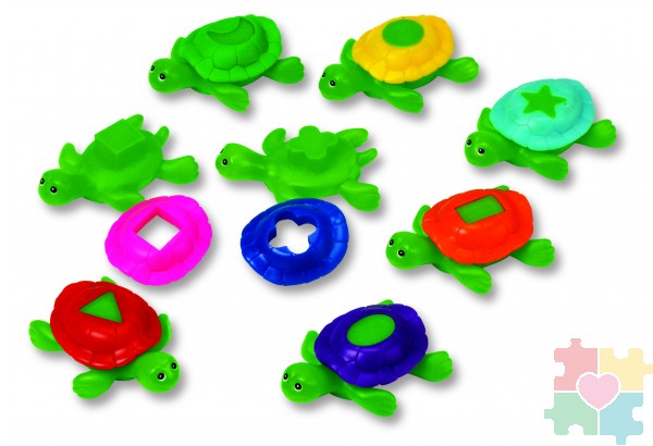 Развивающая игрушка "Черепашки учат формы" (серия Smart Splash, 16 элементов)