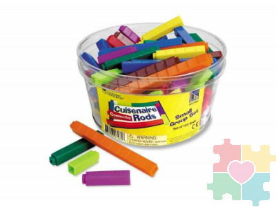 "Палочки Кюизенера" (соединяющиеся с засечками, комплект для группы до 6 человек, 155 элементов)