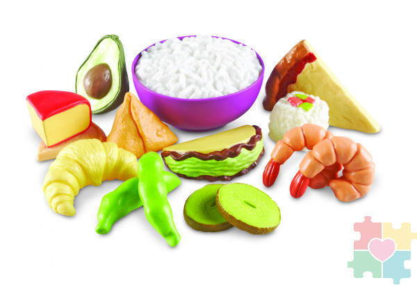 Развивающая игрушка Мы растем "Еда народов мира" (серия New Sprouts, 15 элементов)