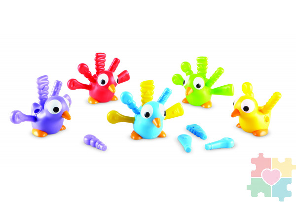 Развивающая игрушка "Друзья-павлины" (5 элементов) Развивающая игрушка "Друзья-павлины" (5 элементов)