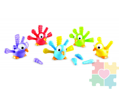 Развивающая игрушка "Друзья-павлины" (5 элементов)