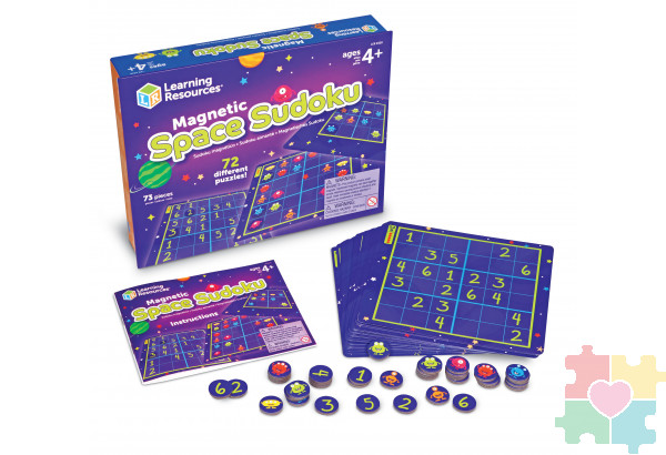 Развивающая игрушка "Космическое судоку" (магнитная, 72-в-1)