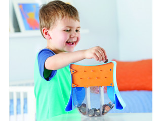 Развивающая игрушка "Мудрая Сова" (копилка с 3 секциями, 1 элемент)