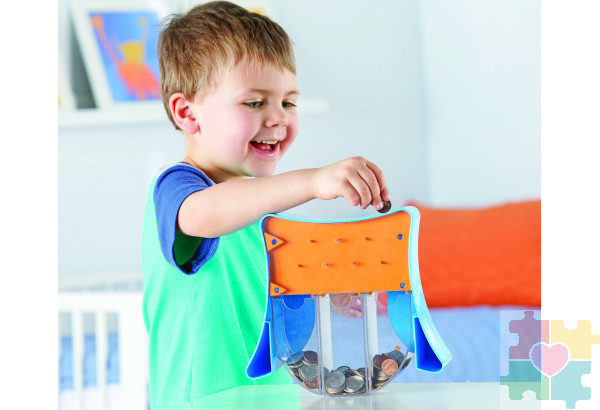 Развивающая игрушка "Мудрая Сова" (копилка с 3 секциями, 1 элемент)