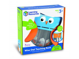 Развивающая игрушка "Мудрая Сова" (копилка с 3 секциями, 1 элемент)