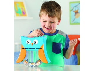 Развивающая игрушка "Мудрая Сова" (копилка с 3 секциями, 1 элемент)