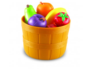 Развивающая игрушка "Фрукты в ведерке" (серия New Sprouts, 10 элементов)