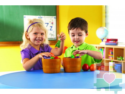 Развивающая игрушка "Фрукты в ведерке" (серия New Sprouts, 10 элементов)