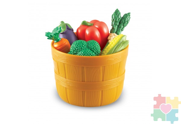 Развивающая игрушка «Овощи в ведерке» (серия New Sprouts, 10 элементов)