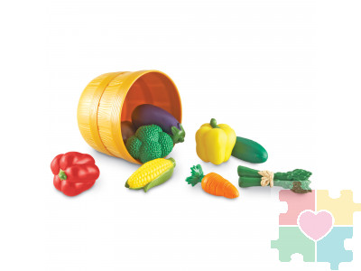 Развивающая игрушка «Овощи в ведерке» (серия New Sprouts, 10 элементов)