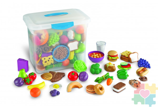 Развивающая игрушка Мы растем "Продукты", большой (серия New Sprouts, комплект для группы, 100 элементов)