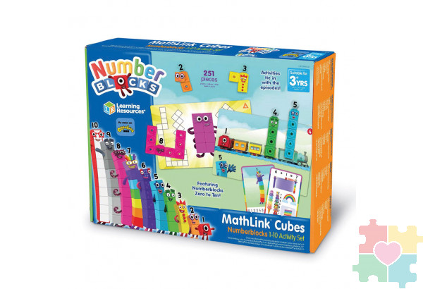 "Соединяющиеся кубики. Математические связи .Numberblocks", с карточками (251 элементов)