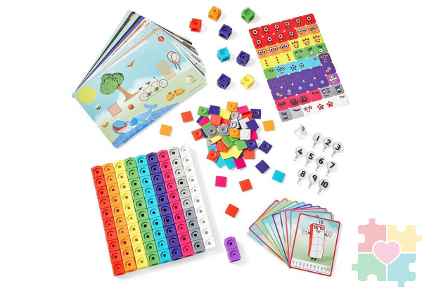 "Соединяющиеся кубики. Математические связи .Numberblocks", с карточками (251 элементов)