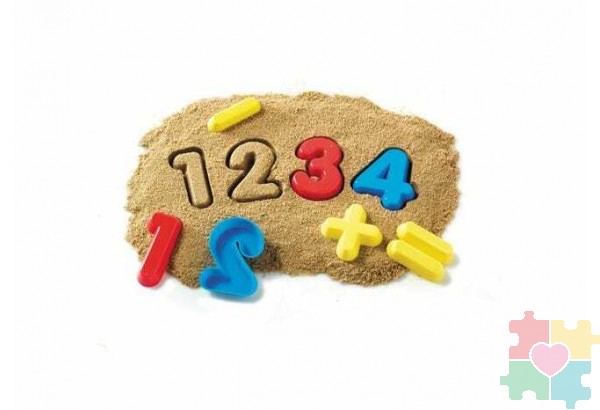 Развивающая игрушка "Цифры и знаки. Формочки для песка" (26 элементов)
