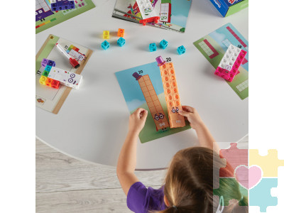 "Соединяющиеся кубики Numberblocks, с карточками. От 11 до 20"