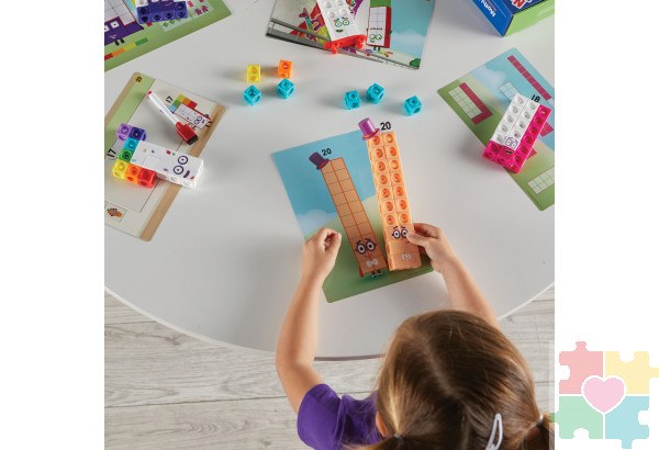 "Соединяющиеся кубики Numberblocks, с карточками. От 11 до 20"