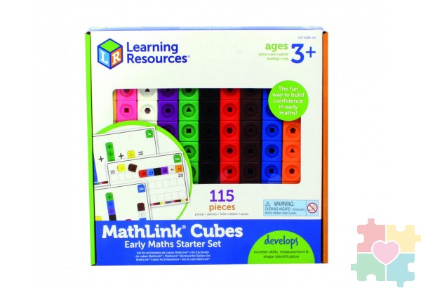 "Соединяющиеся кубики" ("Академия математики" от 3 лет, 115 элементов с карточками)