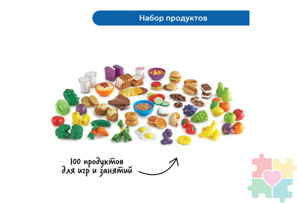Игровой набор продуктов и посуды в детском саду (комплект для группы)