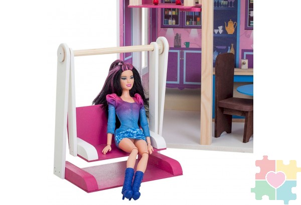 Кукольный домик "Муза" (с мебелью)