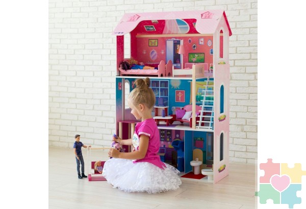 Кукольный домик "Муза" (с мебелью)