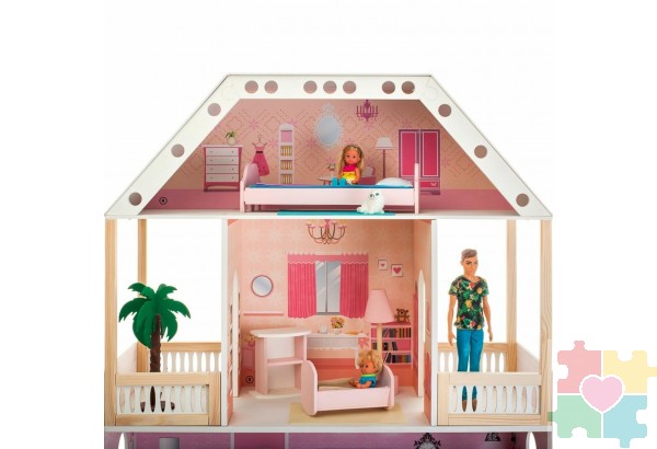 Кукольный домик "Поместье Монтевиль" (с мебелью)