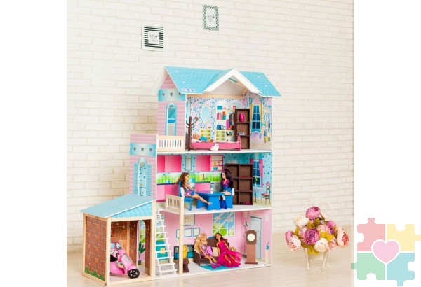 Кукольный дом "Беатрис Гранд" (с мебелью)