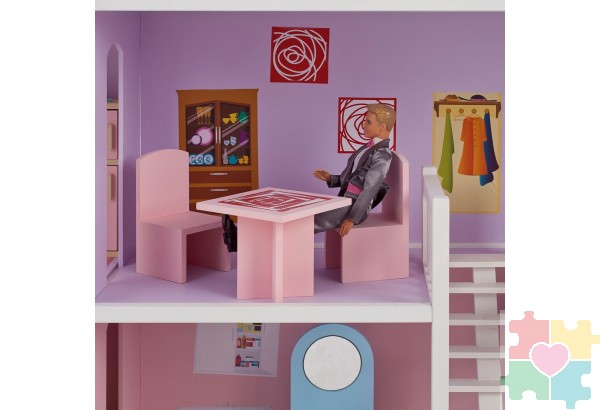 Кукольный дом "Фантазия" (с мебелью)