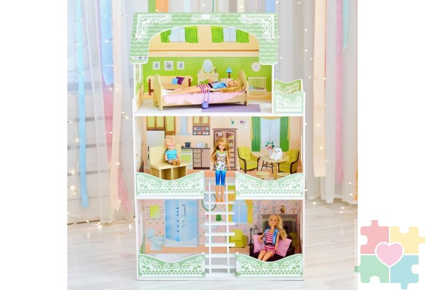 Кукольный домик "Луиза Виф" (с мебелью)