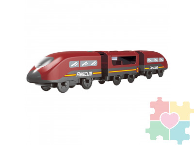 Игрушечный поезд "Служба спасения, 3 предмета", на батарейках
