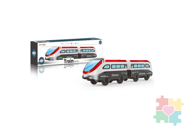 Поезд игрушка "Мой город", 2 локомотива", на батарейках