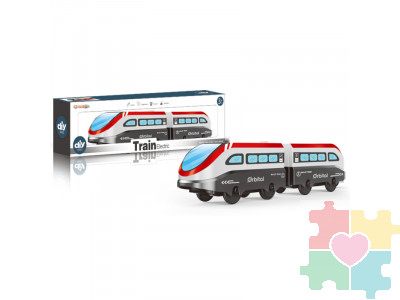 Поезд игрушка "Мой город", 2 локомотива", на батарейках