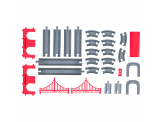 Железная дорога для детей "Служба спасения, 66 предметов", на батарейках