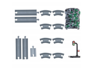 Железная дорога для детей "Мой город, 41 предмет", на батарейках