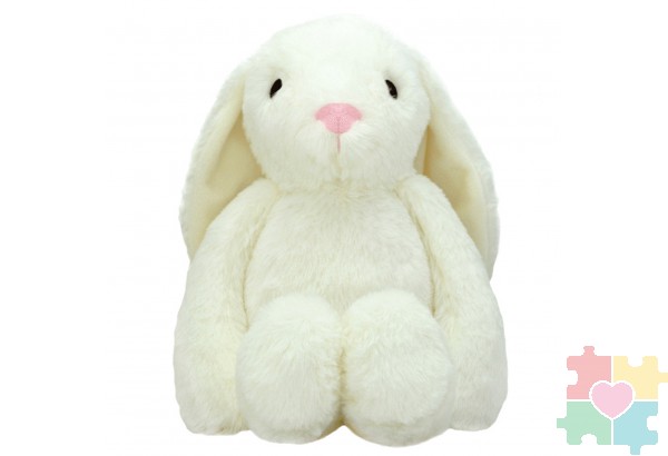 Мягкая игрушка Белый заяц, 30 см