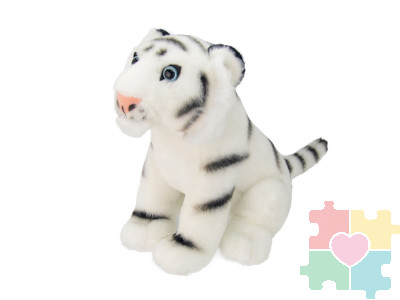 Мягкая игрушка Белый тигр, 20 см