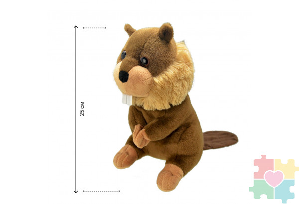 Мягкая игрушка Бобёр, 25 см