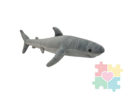 Мягкая игрушка Большая белая акула, 25 см