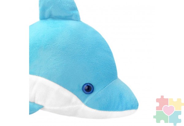 Мягкая игрушка Дельфин голубой, 25 см