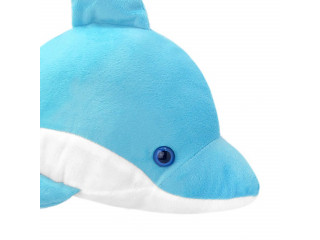 Мягкая игрушка Дельфин голубой, 35 см