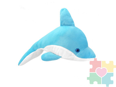 Мягкая игрушка Дельфин голубой, 35 см
