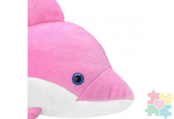 Мягкая игрушка Дельфин розовый, 25 см