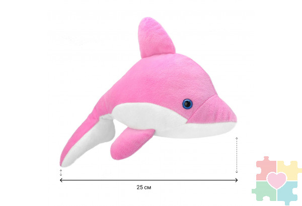 Мягкая игрушка Дельфин розовый, 25 см Мягкая игрушка Дельфин розовый, 25 см