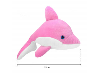 Мягкая игрушка Дельфин розовый, 25 см