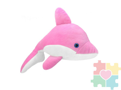 Мягкая игрушка Дельфин розовый, 25 см