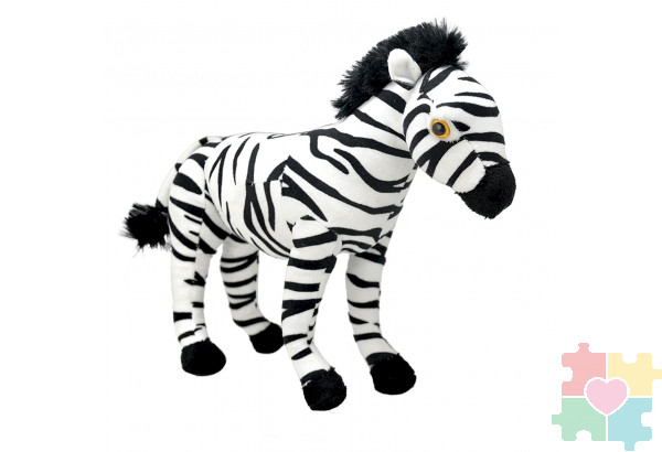 Мягкая игрушка Зебра, 25 см