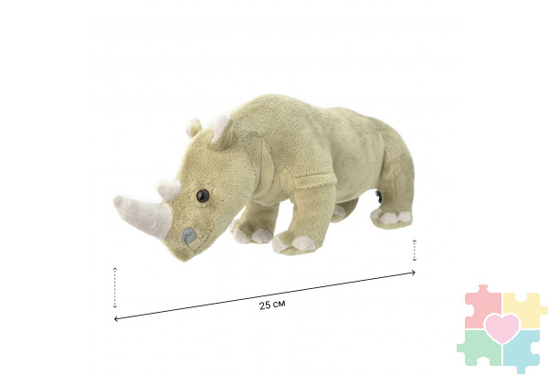 Мягкая игрушка Носорог, 25 см