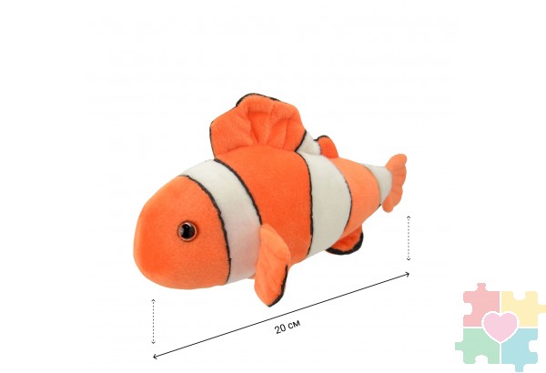 Мягкая игрушка Рыба-клоун, 20 см