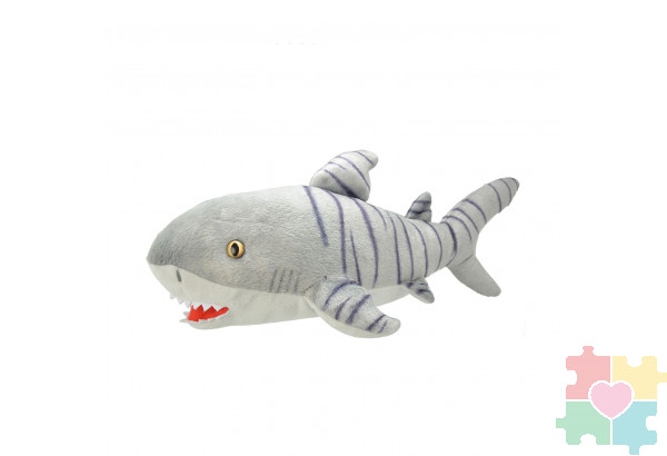 Мягкая игрушка Тигровая акула, 25 см